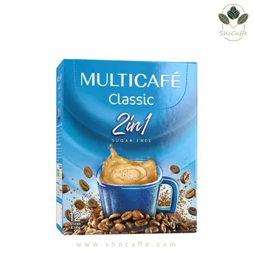 کافی میکس 2 در 1 کلاسیک بدون شکر مولتی کافه Multicafe Classic